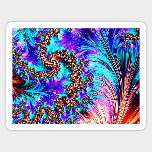 Fractal #0027 Sticker by 3DVictory